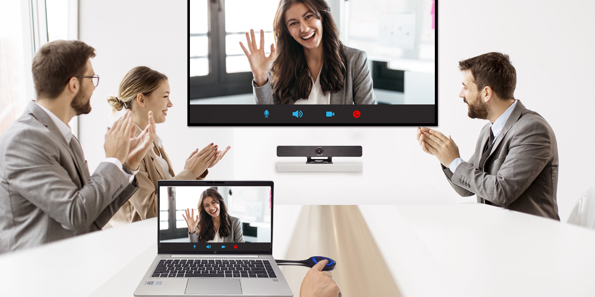 eShare W80 4K Wireless Conferencing System for Video Presentation & Collaboration,