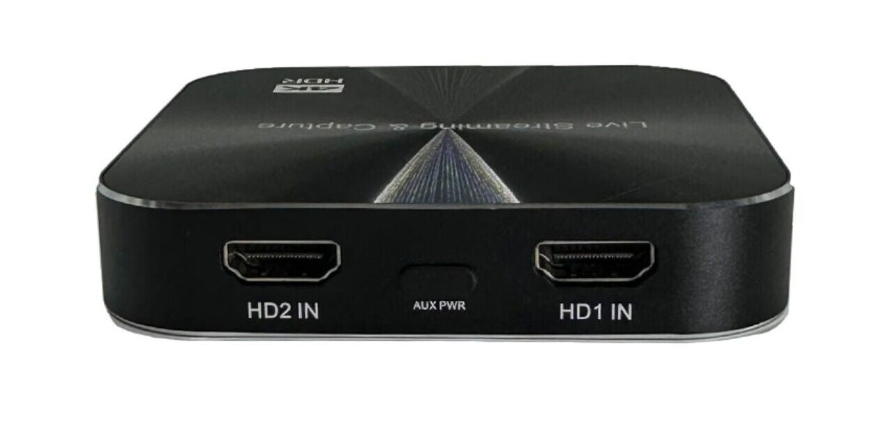 Dual HDMI Video Capture Box 4K30Hz , 2 Channel for capturing two Exter ...
