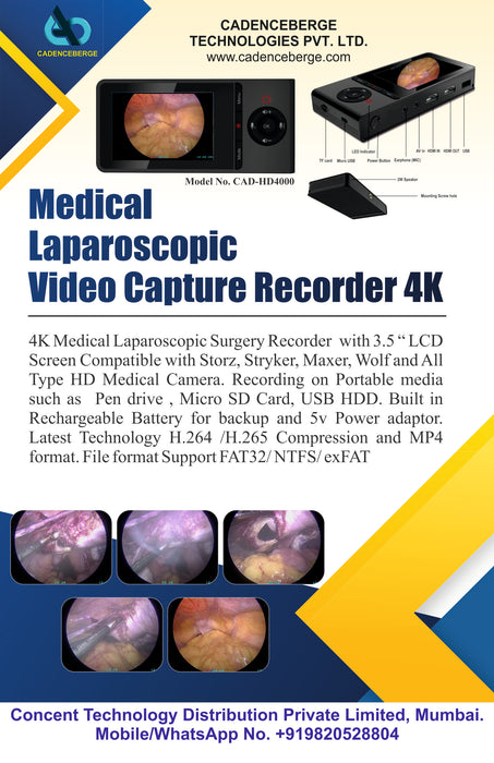 Medical Laparoscopic Surgical Video Recorder 4K