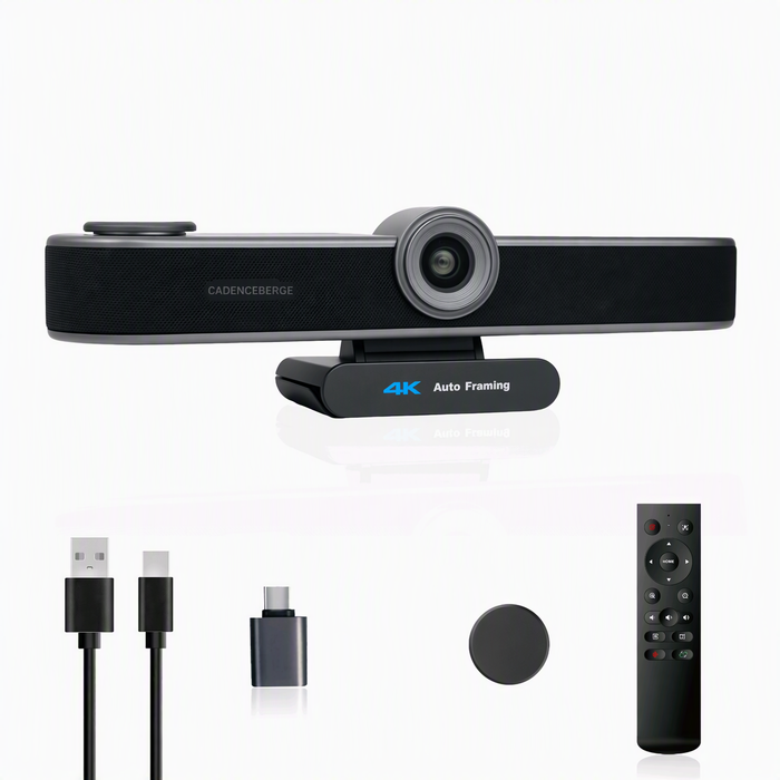 Cadenceberge CAD-300CVA  All-in-One 4K AI ePTZ Huddle Room Video Bar -CAD-300CVA