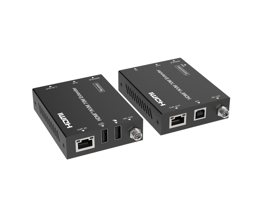 18Gbps HDMITM Extender (70m)  with KVM- CADHDCEDB70SKP