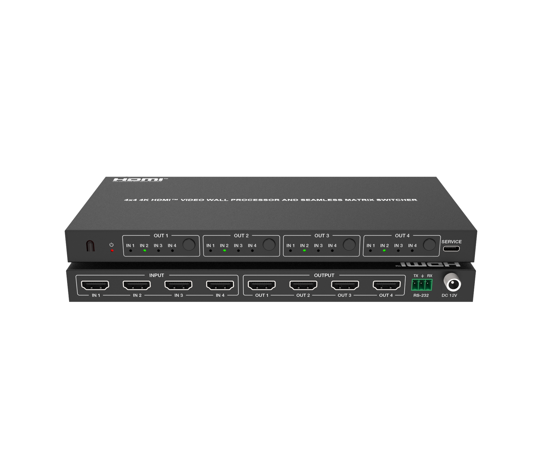 4K 4x4 HDMITM Seamless Matrix Switcher and Video Wall Processor- CADMX ...