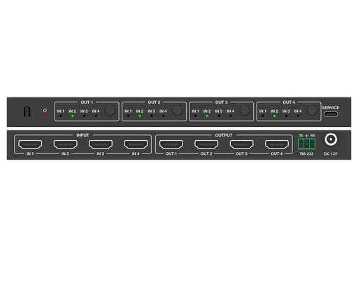 4K 4x4 HDMITM Seamless Matrix Switcher and Video Wall Processor- CAD-MX944CS