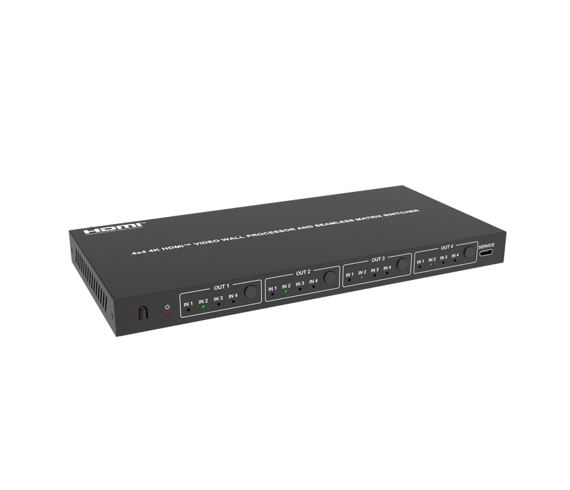 4K 4x4 HDMITM Seamless Matrix Switcher and Video Wall Processor- CAD-MX944CS