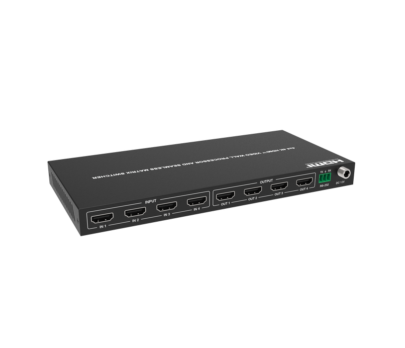 4K 4x4 HDMITM Seamless Matrix Switcher and Video Wall Processor- CAD-MX944CS