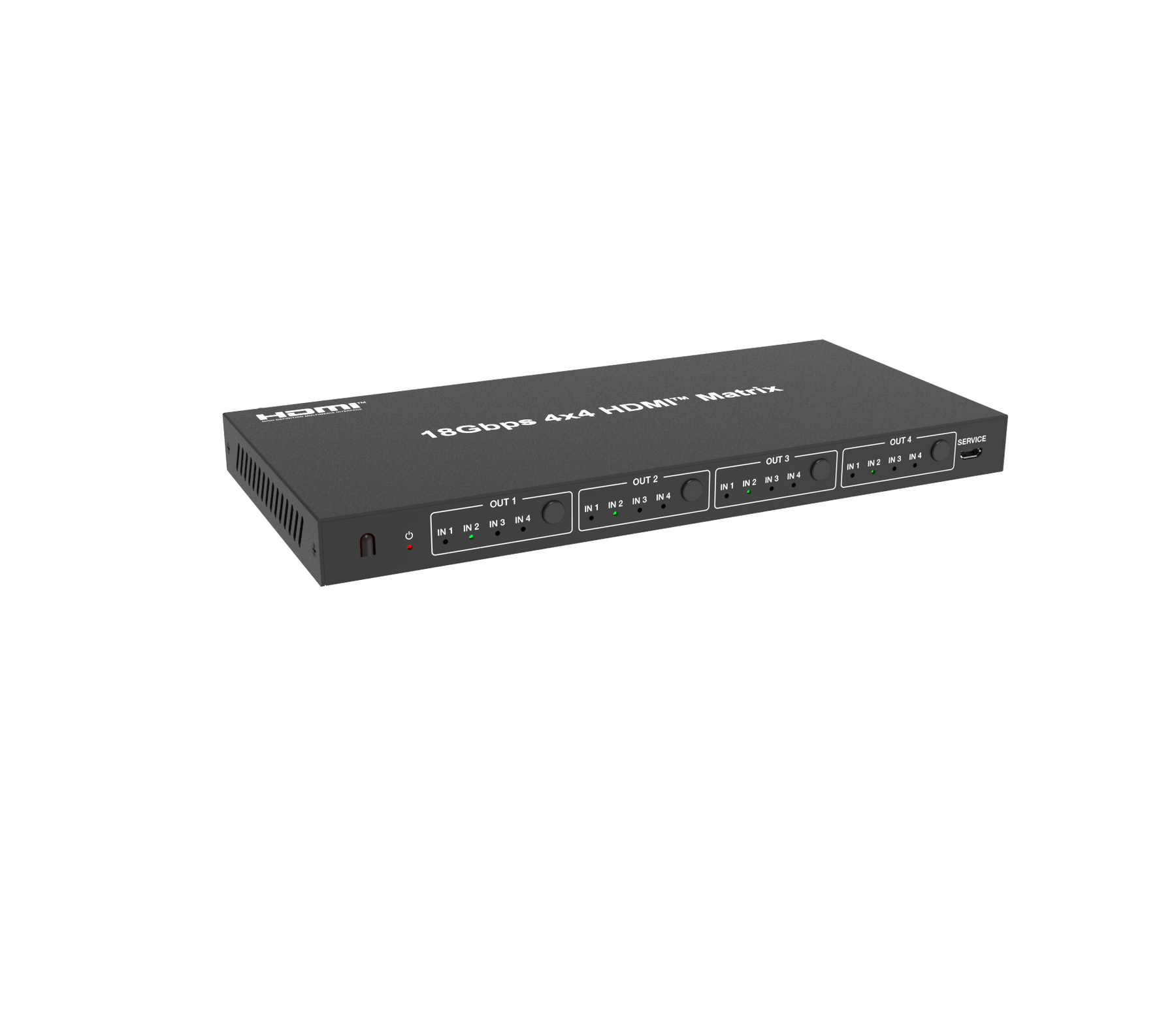 18Gbps 4x4 HDMI Matrix- CAD-MXB44C