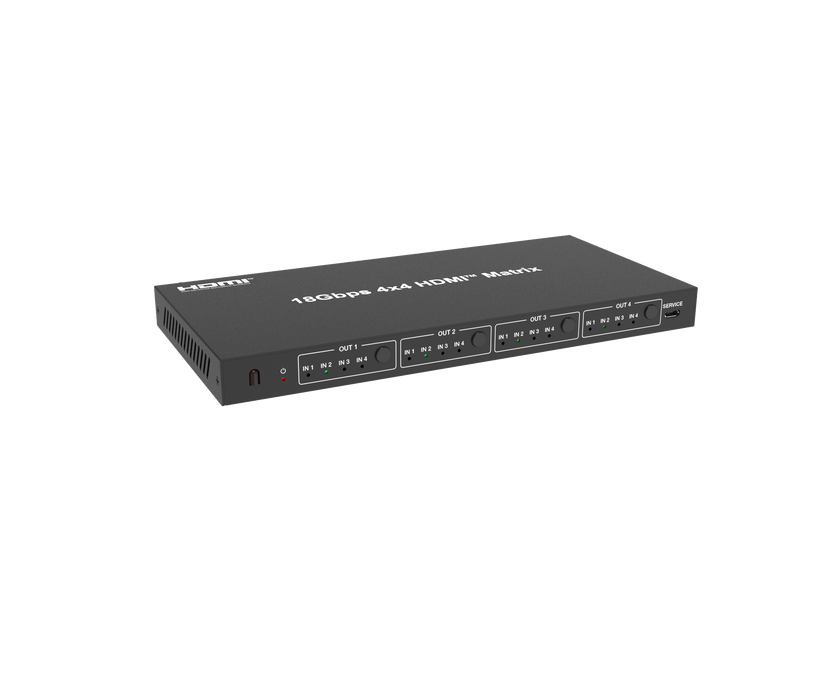18Gbps 4x4 HDMI Matrix- CAD-MXB44C