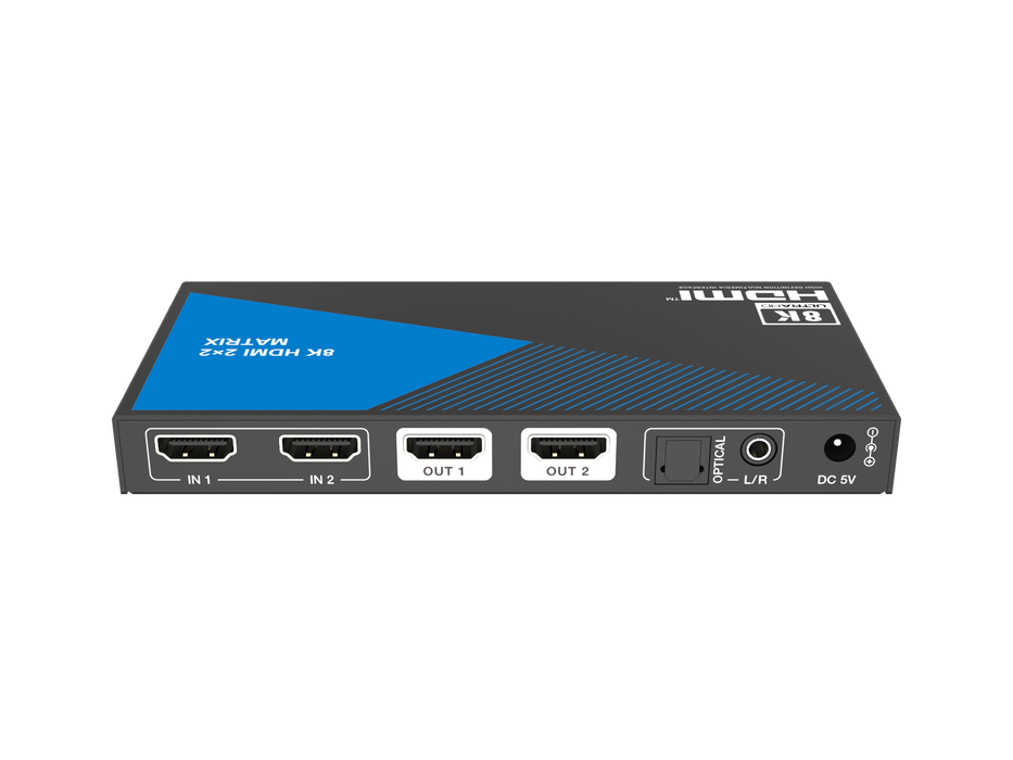 8K HDMI 2x2 Matrix Switcher- CAD-MXC22A