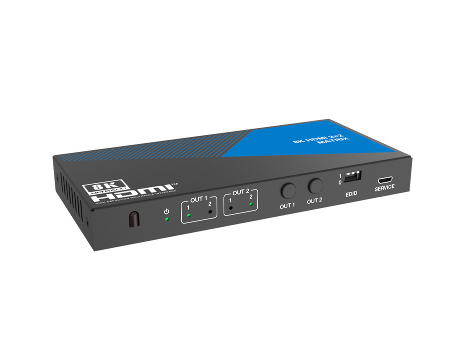 8K HDMI 2x2 Matrix Switcher- CAD-MXC22A