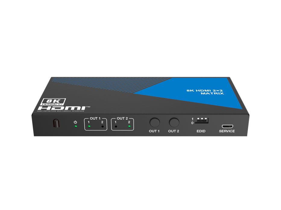 8K HDMI 2x2 Matrix Switcher- CAD-MXC22A