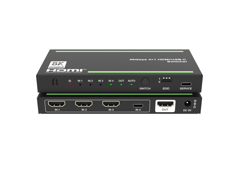 48Gbps 4x1 HDMI/USB-C Switcher