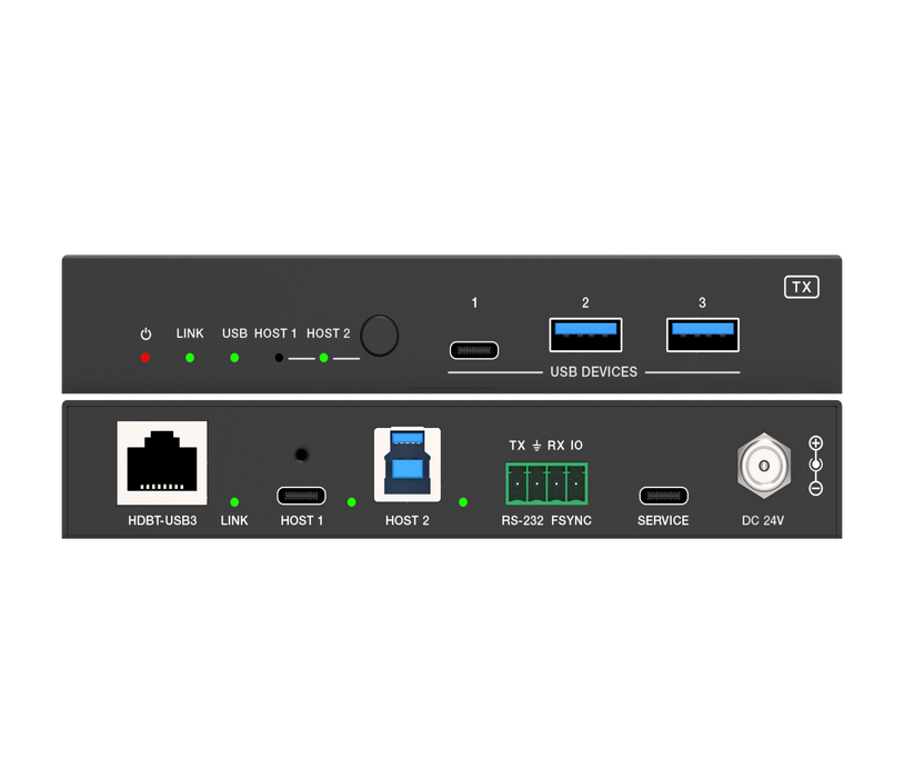 2-Port USB 3.2 Gen 1 Extender (100m)