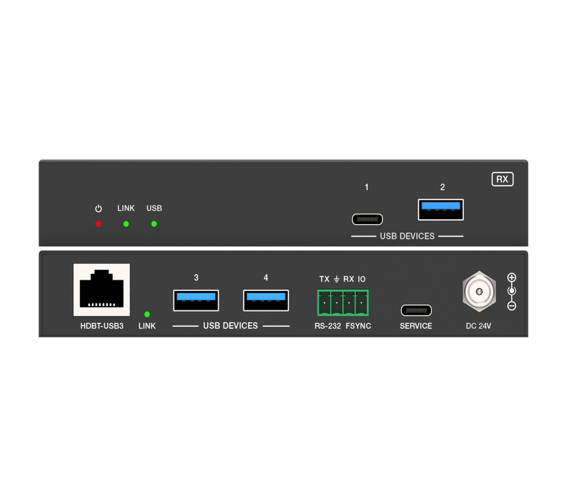 2-Port USB 3.2 Gen 1 Extender (100m)