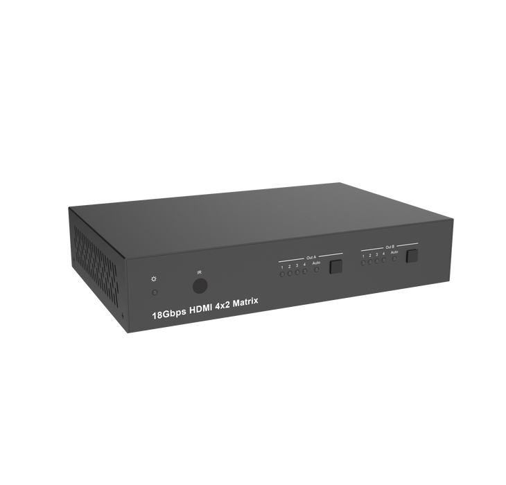 4×2 HDMI 2.0 18Gbps Matrix Switcher- CAD-MXB42AP