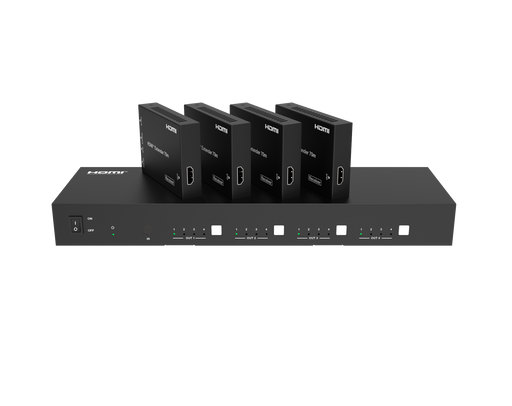 18Gbps 4x4 HDMI™ Matrix (70m)  with IR Matrix Function -CAD-MXB44D70M