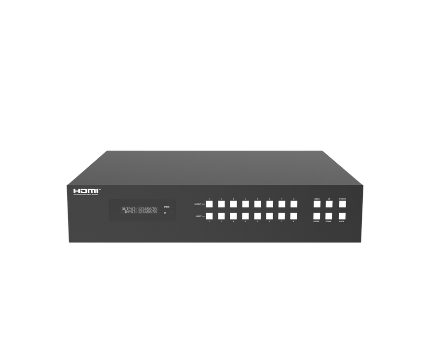 18Gbps 8x8 HDBaseT (150M) Matrix- CAD-MXB88H150