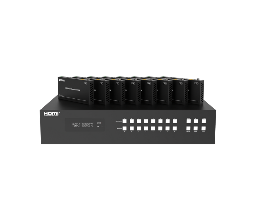 18Gbps 8x8 HDBaseT (150M) Matrix- CAD-MXB88H150