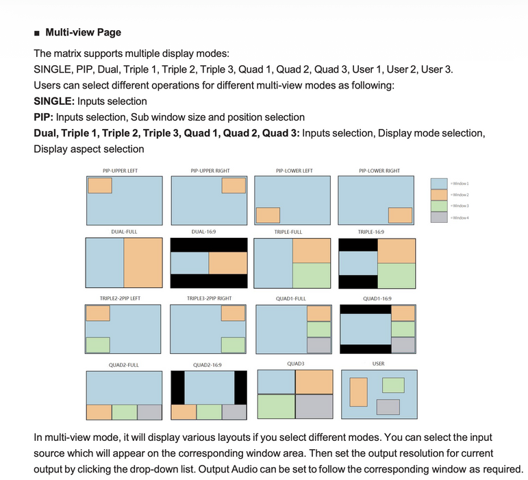 18Gbps 8x8 Seamless Matrix with Multi-view- CAD-MXB88VW