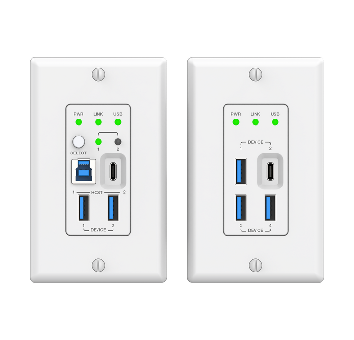 USB 3.2 Gen 1 Extender 100m (Wall Plate/Wall Plate)