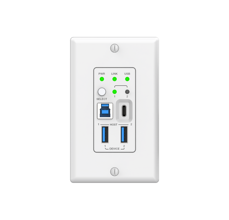 USB 3.2 Gen 1 -Extender 100m (Wall Plate/Box)