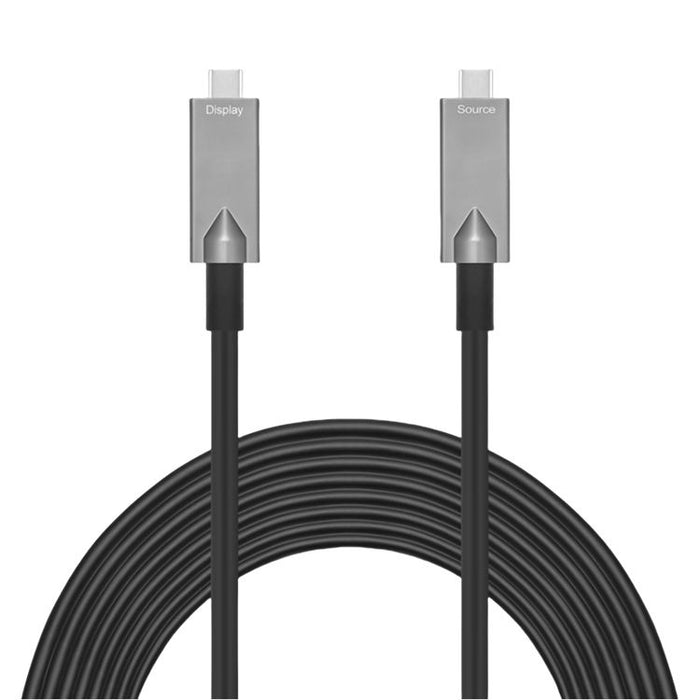 Full-featured Type-C Active Optical Cable Supports audio & video, data and PD charging functions, Model: CAD-AOC
