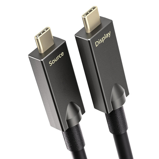 Full-featured Type-C Active Optical Cable Supports audio & video, data and PD charging functions, Model: CAD-AOC