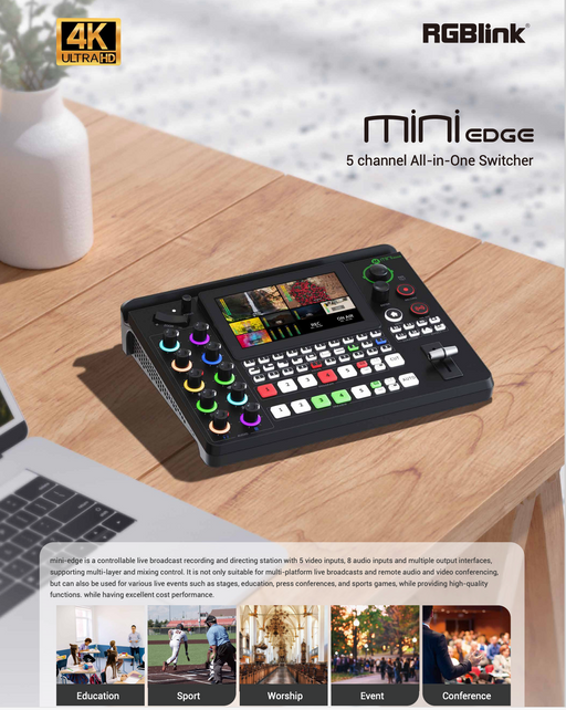 RGB Link mini-edge, 5 Channel All-in-One Switcher.