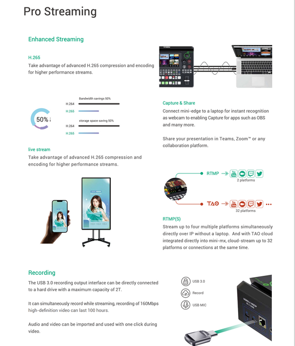 RGB Link mini-edge, 5 Channel All-in-One Switcher.