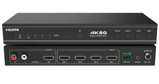 4K60 4x1 Multiviewer Seamless UHD Video Switcher- Model No: CADSWB41MV