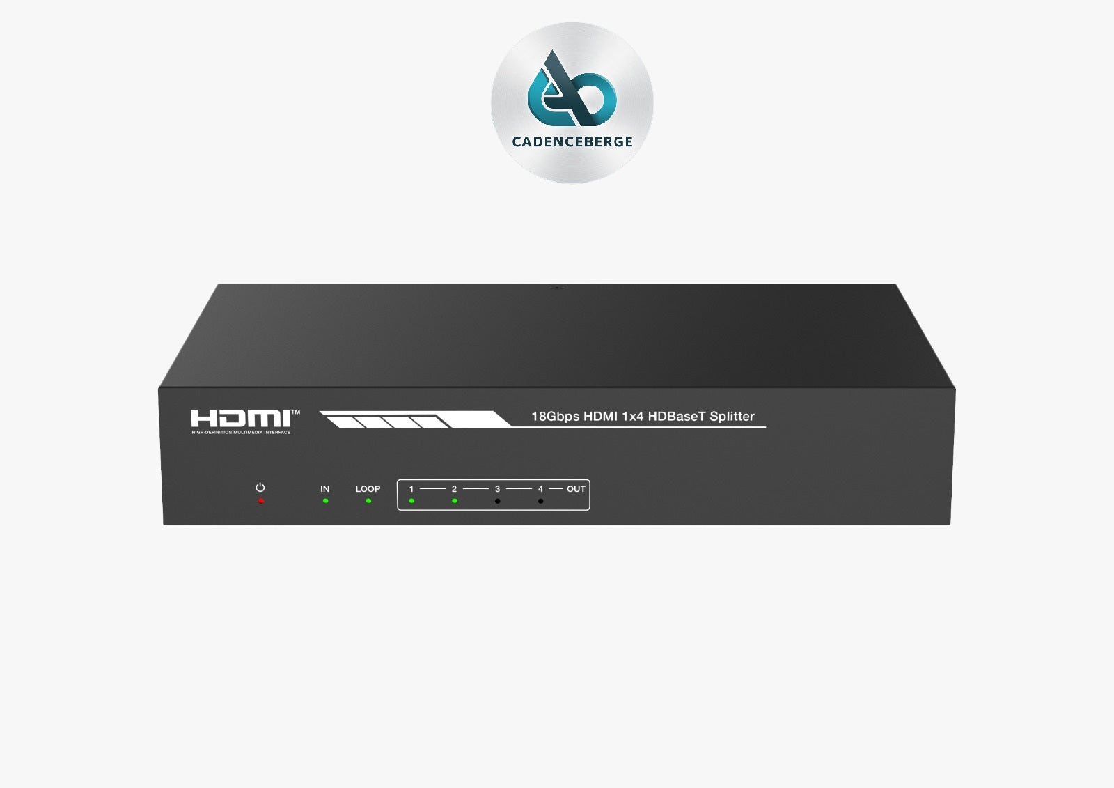18Gbps HDMI 1×4  HDBaseT Splitter - MODEL CAD-HCSPB14H150