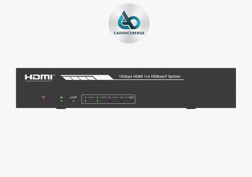 18Gbps HDMI 1×4  HDBaseT Splitter - MODEL CAD-HCSPB14H150