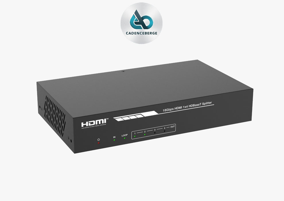 18Gbps HDMI 1×4  HDBaseT Splitter - MODEL CAD-HCSPB14H150