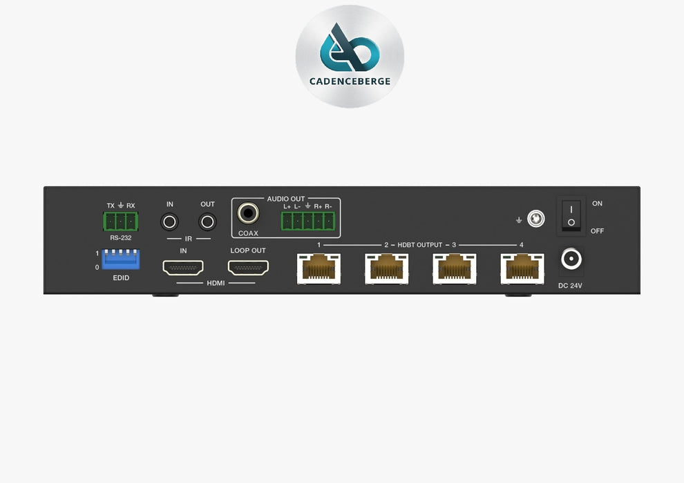 18Gbps HDMI 1×4  HDBaseT Splitter - MODEL CAD-HCSPB14H150