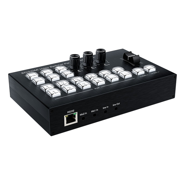 4 Channels SDI/HDMI Video Mixer Switcher for Live Streaming Switcher