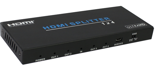 1x4 HDMI 2.0  Splitter 18G 4:4:4 with Scaler Audio freeshipping - Cadenceberge