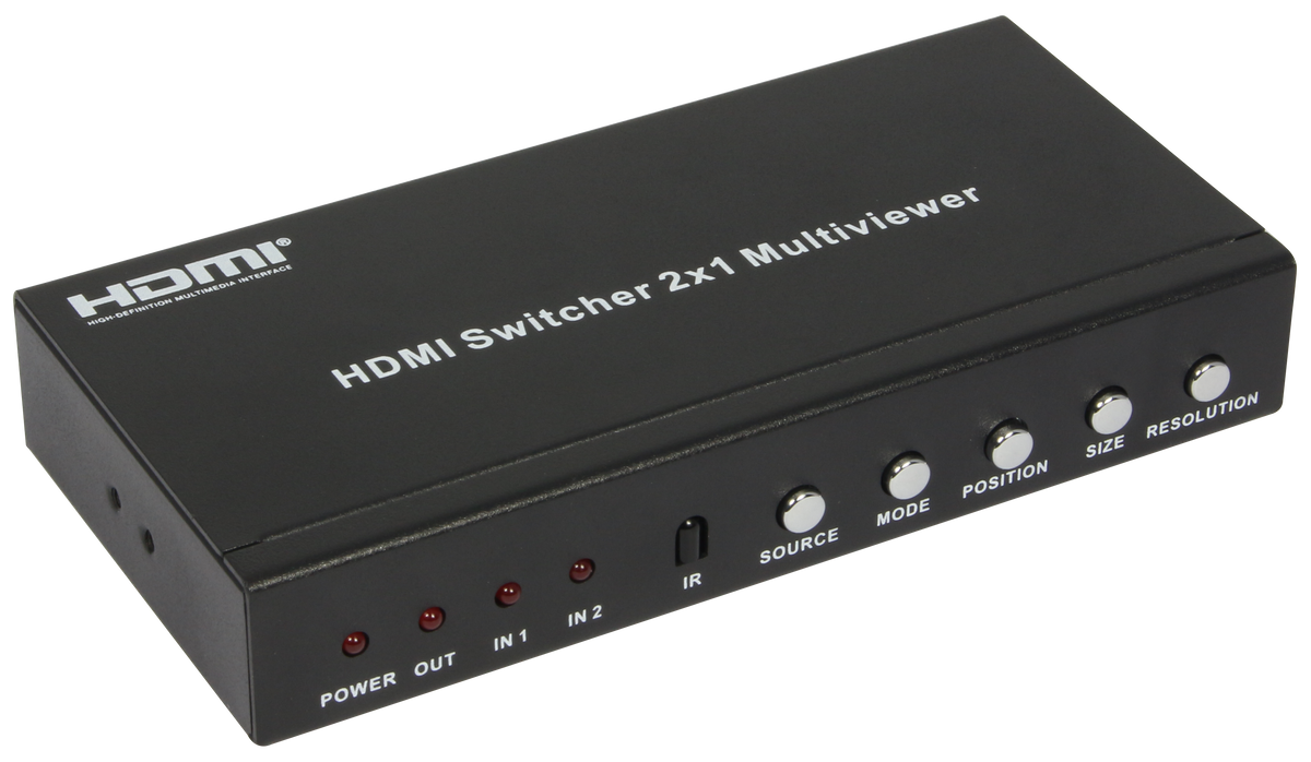 分配器・切替器 HDMI Switcher 2x1 Multiviewer with PIP HDMI Switcher 2×1 Multiviewer With PIP and POP Part 1 The Review