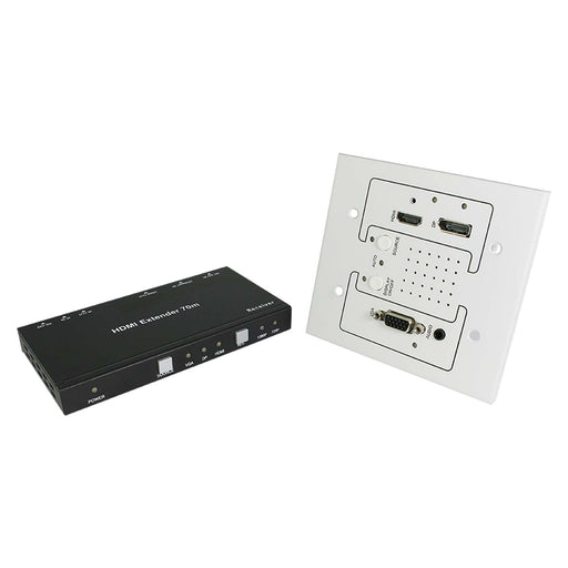 HDBaseT™ Wall Plate Transmitter with VGA/HDMI/DP Inputs (70M) freeshipping - Cadenceberge